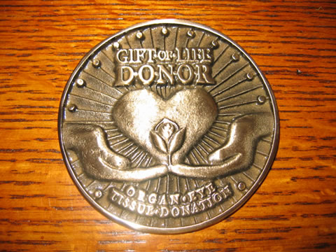 Gift of Life Donor Medal